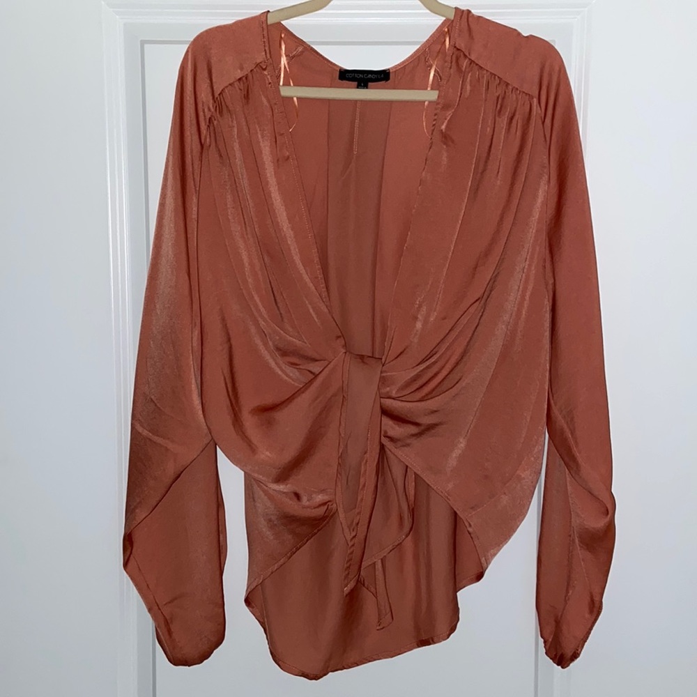 Orange blouse